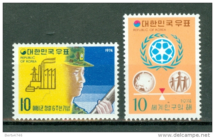 Korea 1974  Yv 783/784**   MNH - Corée Du Sud