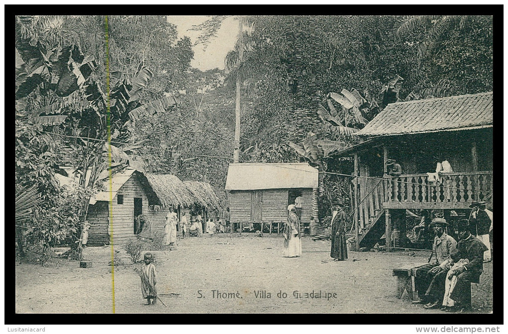 SÃO TOMÉ E PRÍNCIPE- Villa De Guadalupe ( Ed. Casa Parisiense)   Carte Postale - Sao Tome En Principe