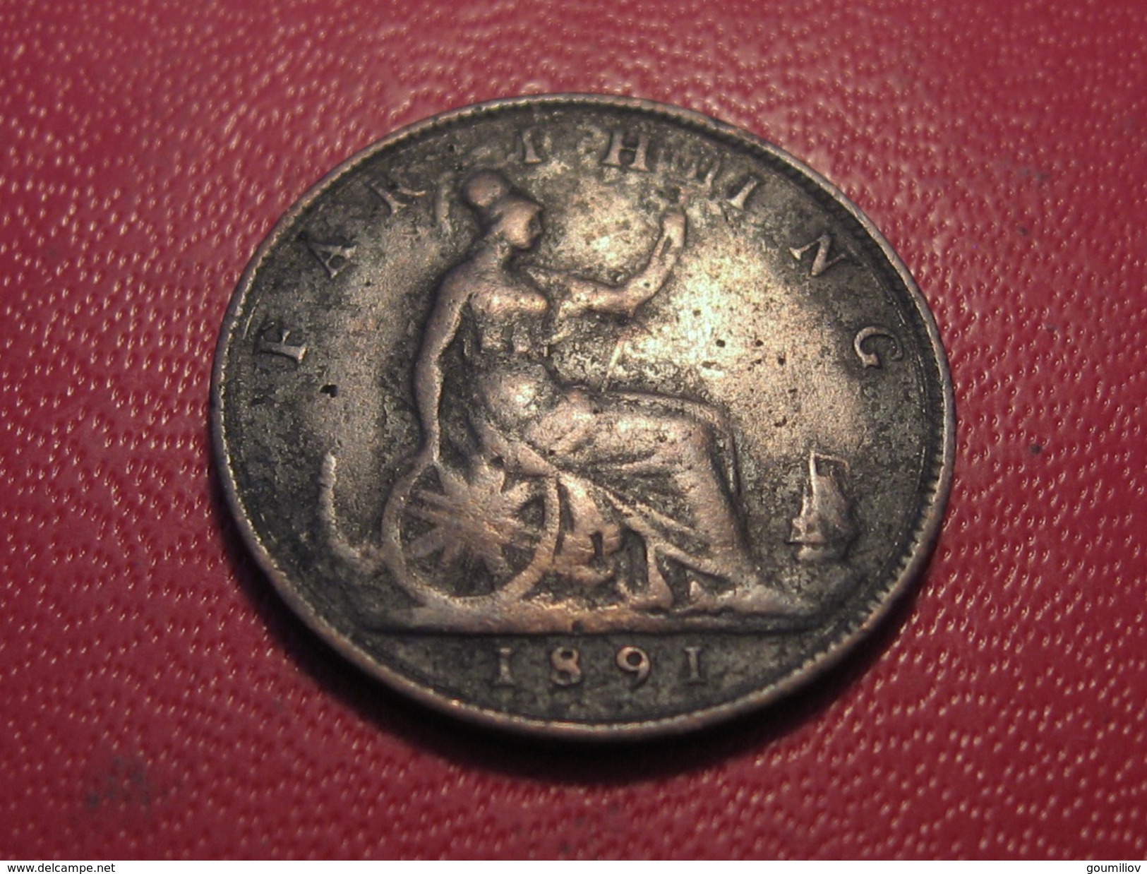 Grande-Bretagne - UK - Farthing 1891 Victoria 3666 - B. 1 Farthing