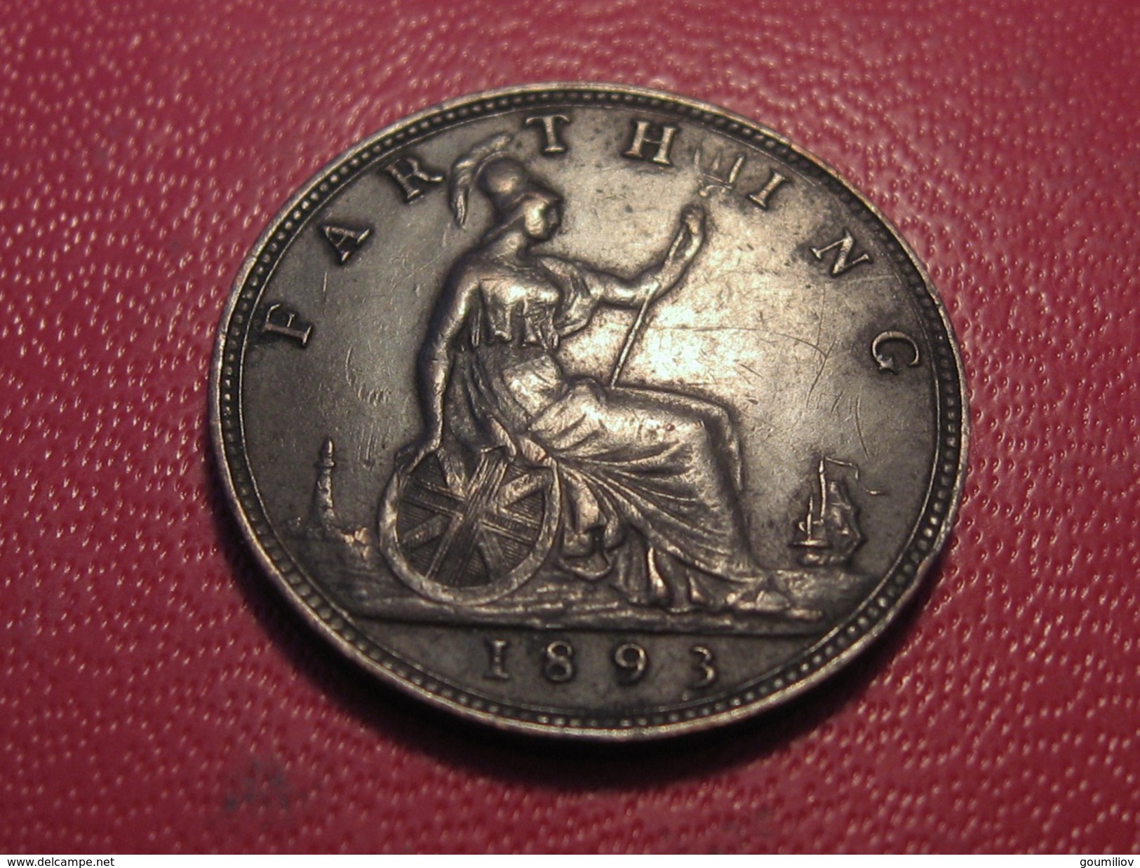 Grande-Bretagne - UK - Farthing 1893 Victoria 3662 - B. 1 Farthing