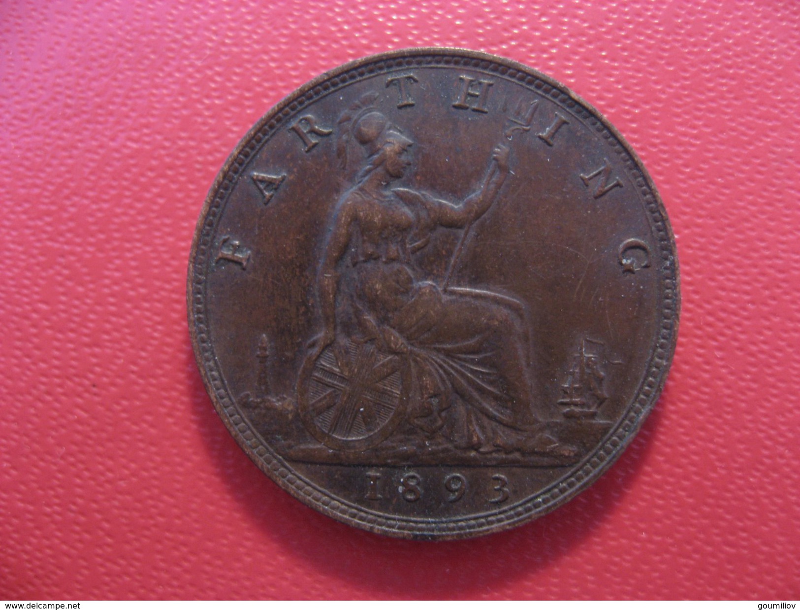 Grande-Bretagne - UK - Farthing 1893 Victoria 3662 - B. 1 Farthing