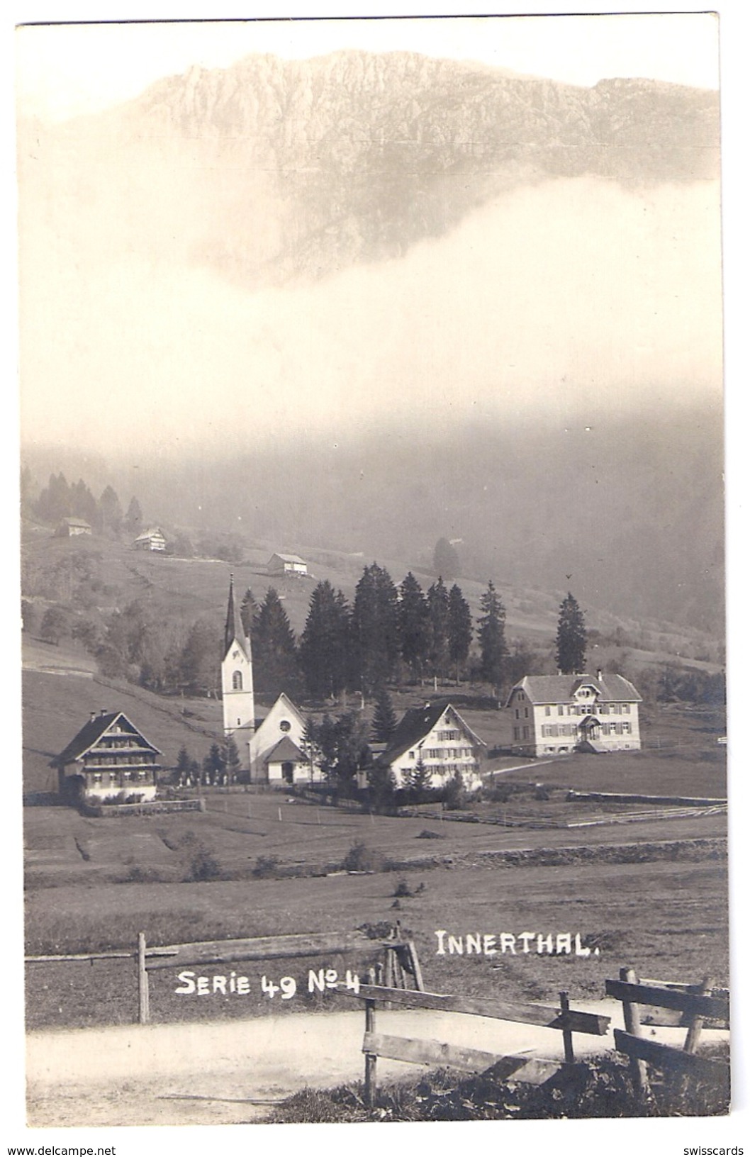 INNERTHAL: Echt-Foto-AK 1942 - Innerthal