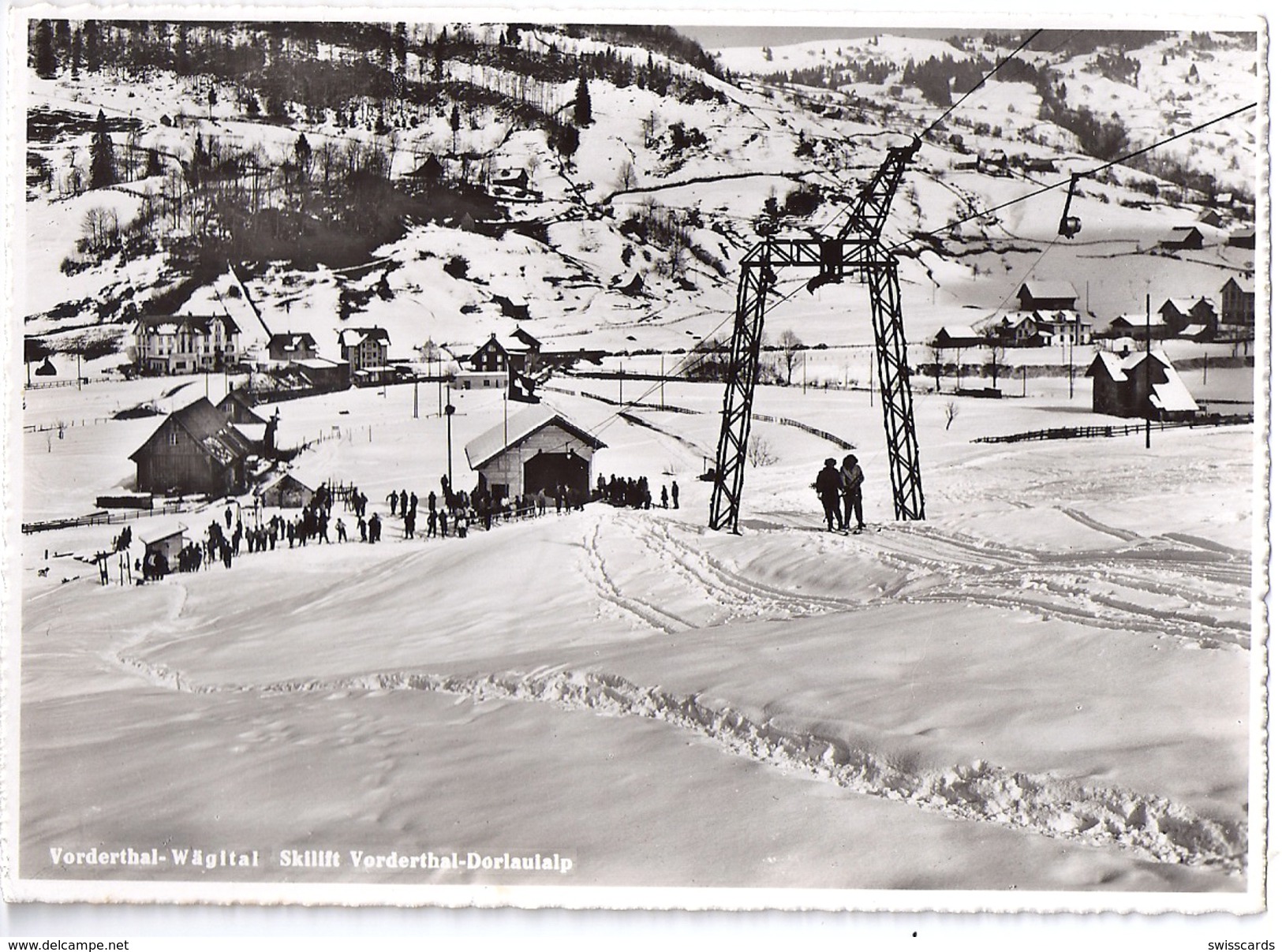VORDERTHAL: Skitlift Dolaulalp ~1955 - Vorderthal