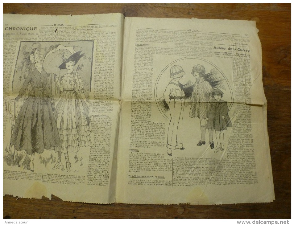 1916  LA MODE  ; Le Supplice Des Mouches ; Etc - Patterns