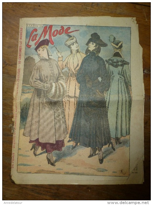 1916  LA MODE  ; Et Courrier De Guerre Et Divers ; Etc - Schnittmuster