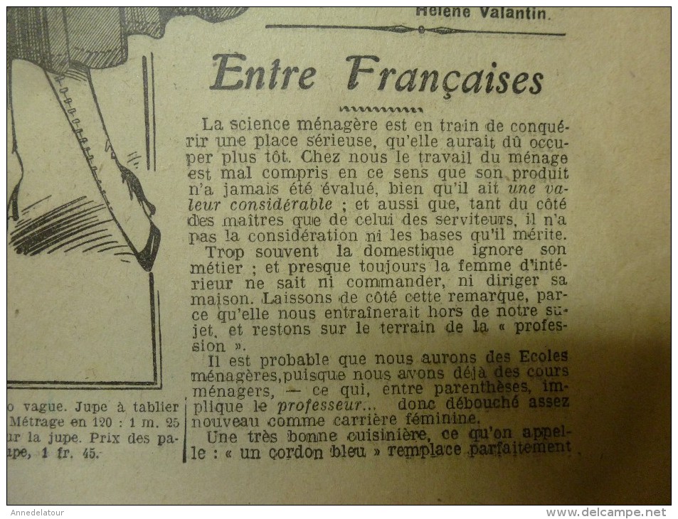 1916  LA MODE  ; et courrier de guerre ;Entre françaises ; etc