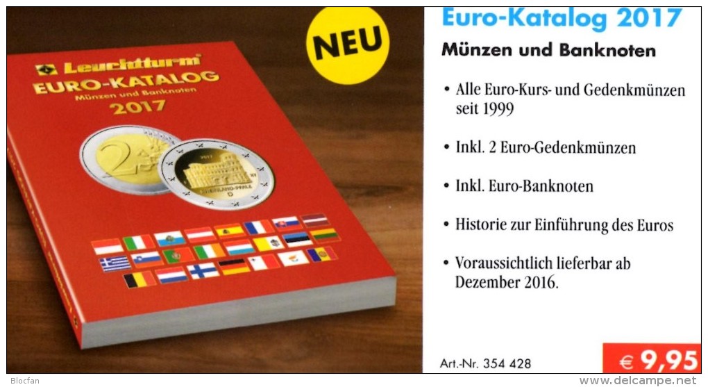 Auflage 2017 EURO Münz-Katalog Deutschland Neu 10€ Für Neue Numis-Briefe/Numisblätter Und Banknoten Catalogue Leuchtturm - Publicités