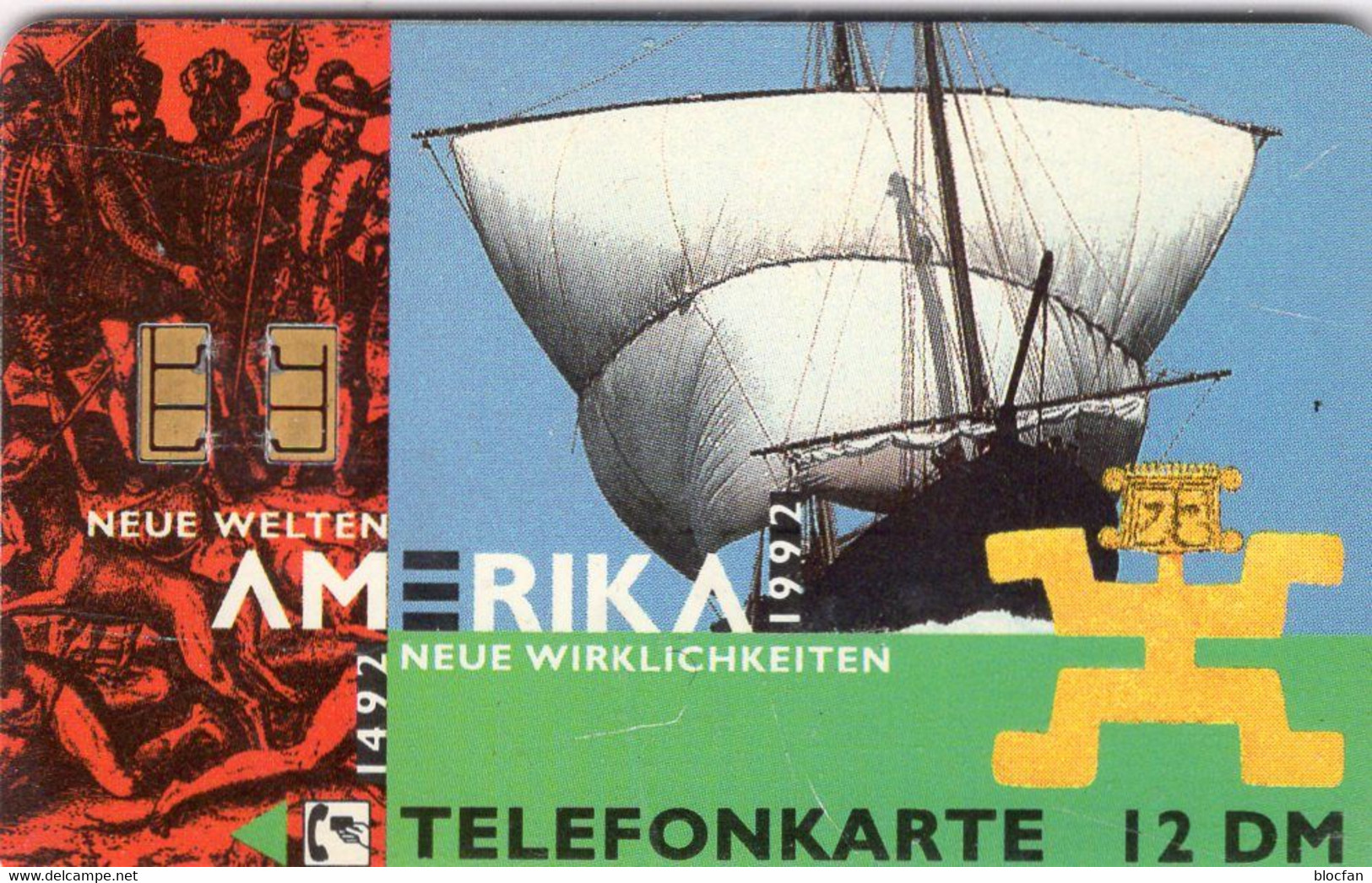 TK O 212/1992 O 35€ EXPO Columbus In Berlin Entdeckung Amerika TC Deutschland Preussen Kulturbesitz Tele-card Of Germany - O-Series: Kundenserie Vom Sammlerservice Ausgeschlossen