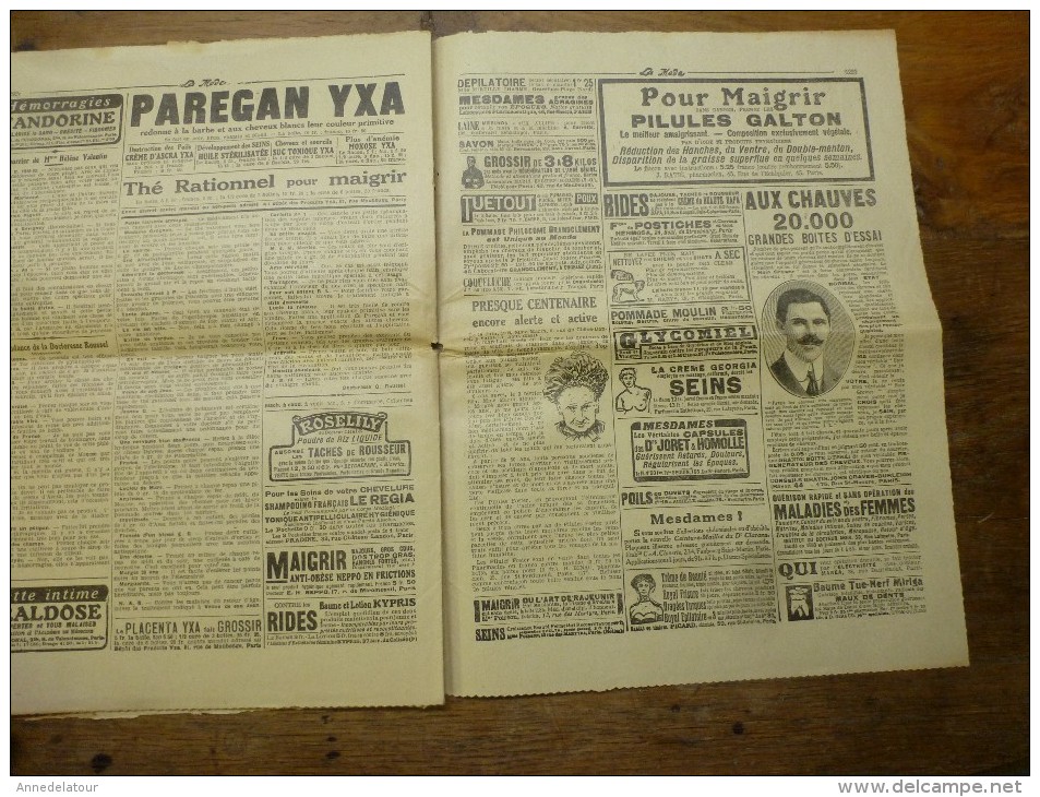 1916  LA MODE ;Cuisine  de guerre  ; Confidence pour des lettres anonymes calomnieuses reçues par mon mari au front