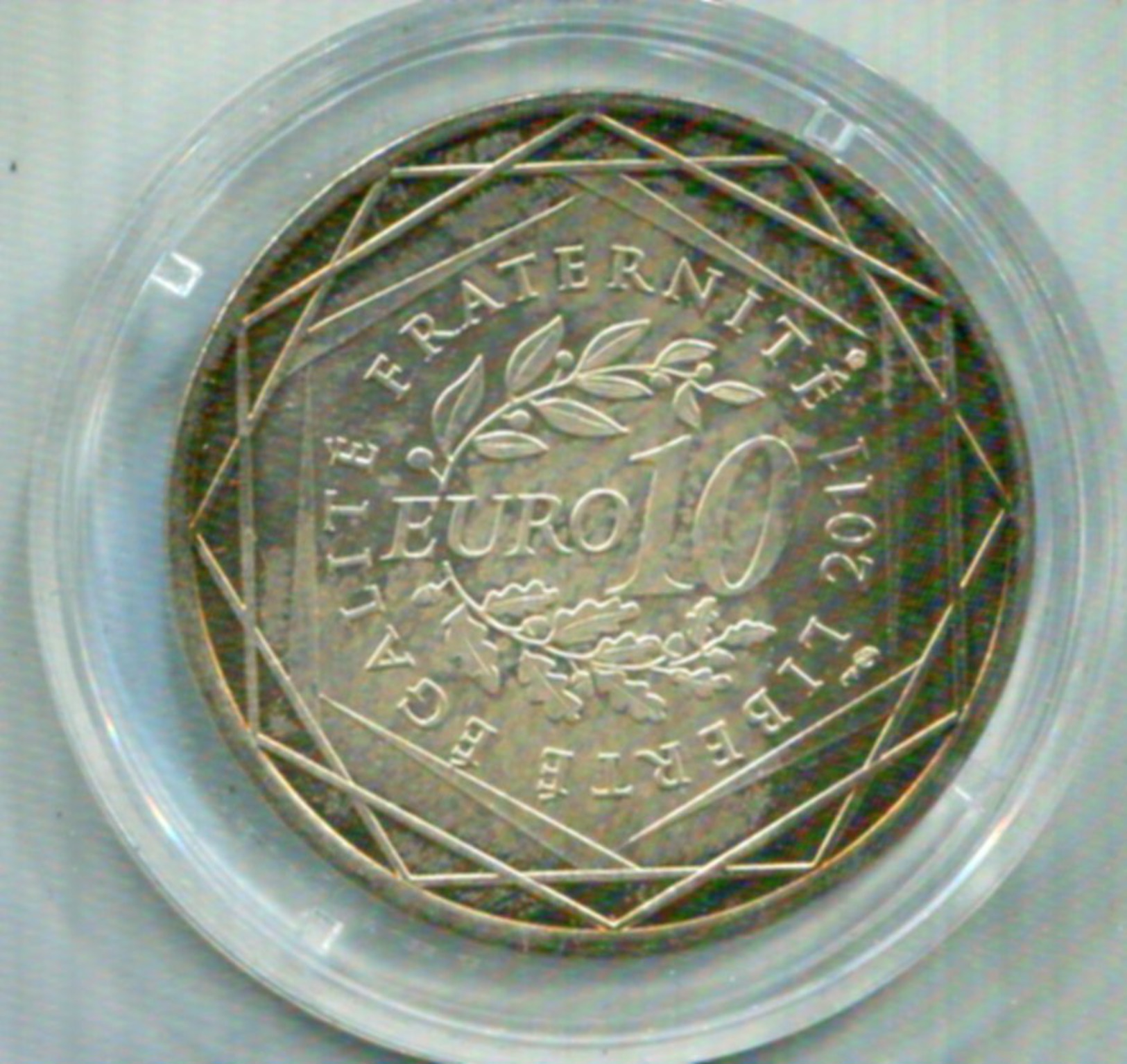 FRANCIA 2011 , 10&euro; PLATA  REUNION - France