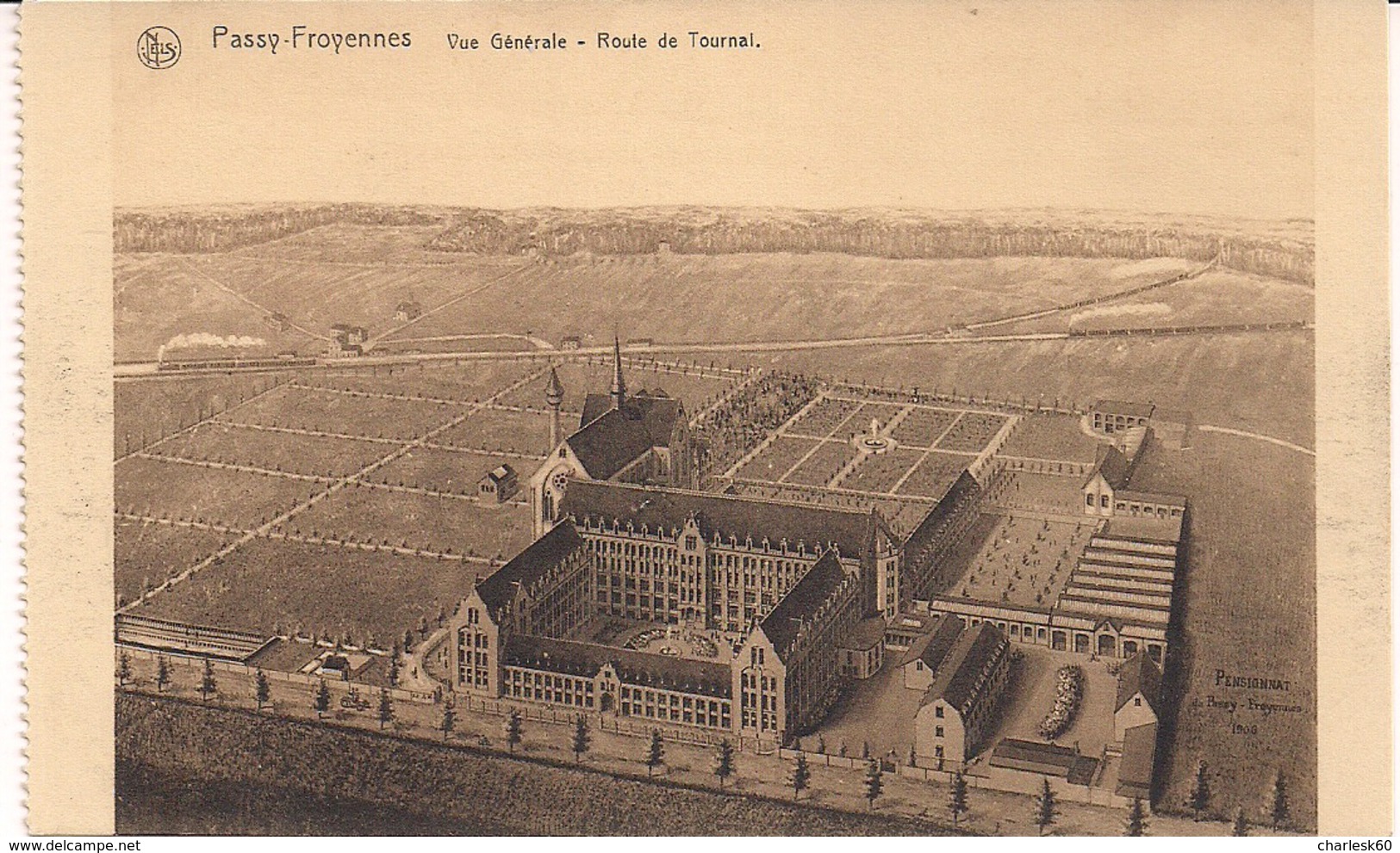 CPA - Belgique - Passy - Froyennes - Vue Générale - Pensionnat - Route De Tournai - Éditeur Thill Bruxelles - Tournai