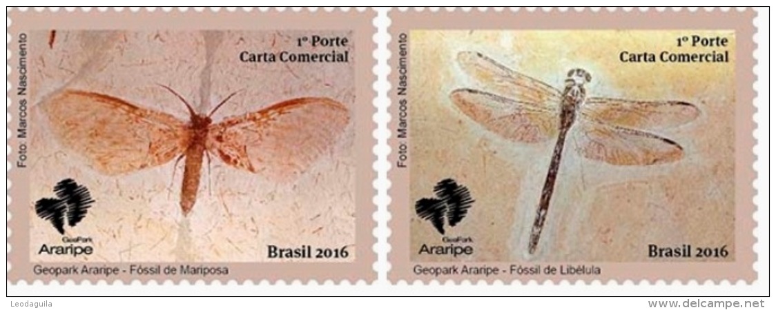 BRAZIL 2016  -  ARARIPE  GEOPARK   -  2v   MNH - Papillons