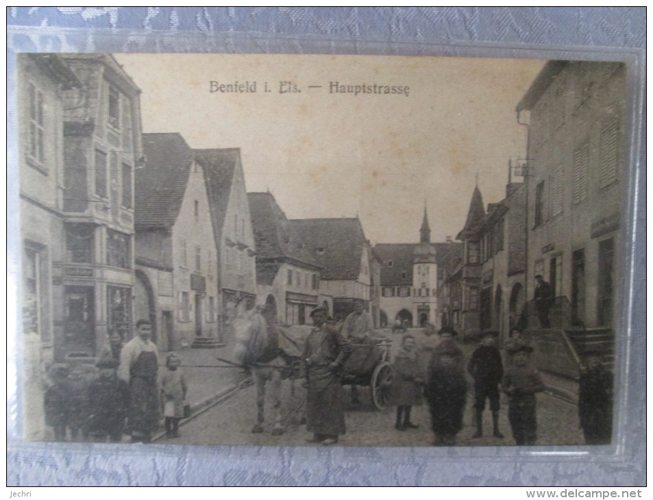 BENFELD .   HAUPTSTRASSE . ATTELAGE - Benfeld