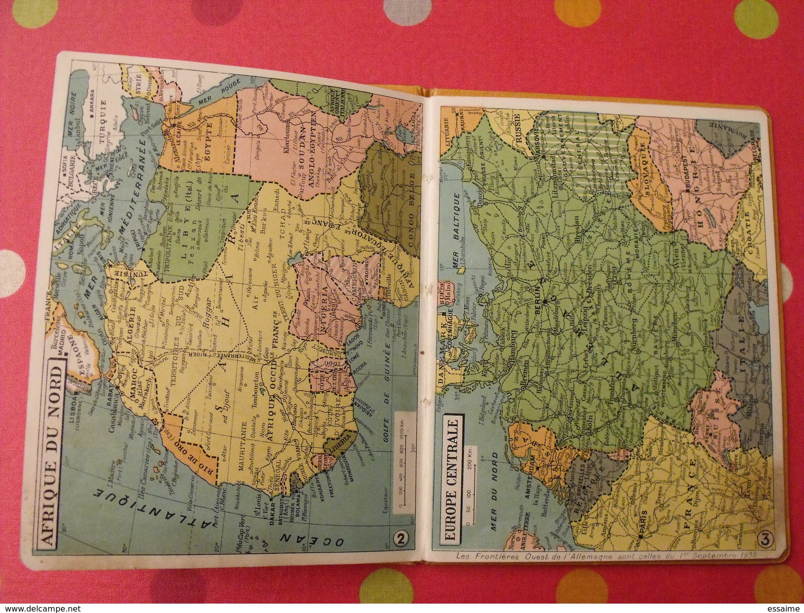 le monde entier. petit atlas mondial. 1942. 15 cartes en couleurs. Allemagne pendant la guerre 1939-1945 WW2