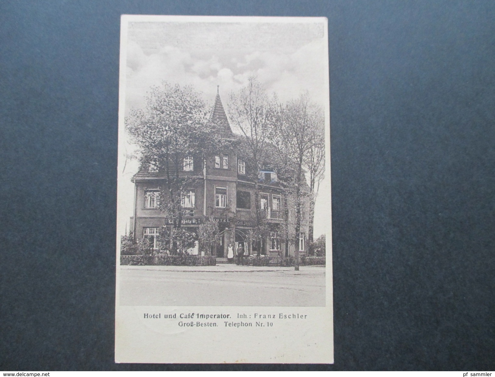 AK 1930 Hotel Und Cafe Imperator Inh. Franz Eschler. Groß-Besten Kreis Teltow - Hotels & Gaststätten