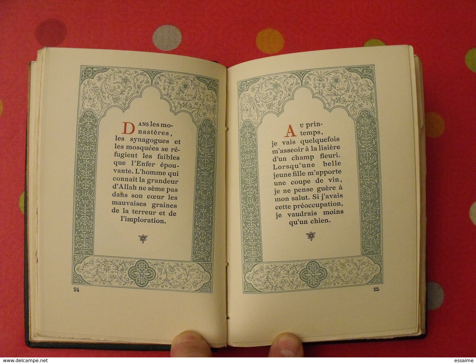 Robaiyat De Omar Khayyam. 1931. Franz Toussaint. édition D'art H. Piazza. Traduits Du Persan. Reliure - Autres & Non Classés