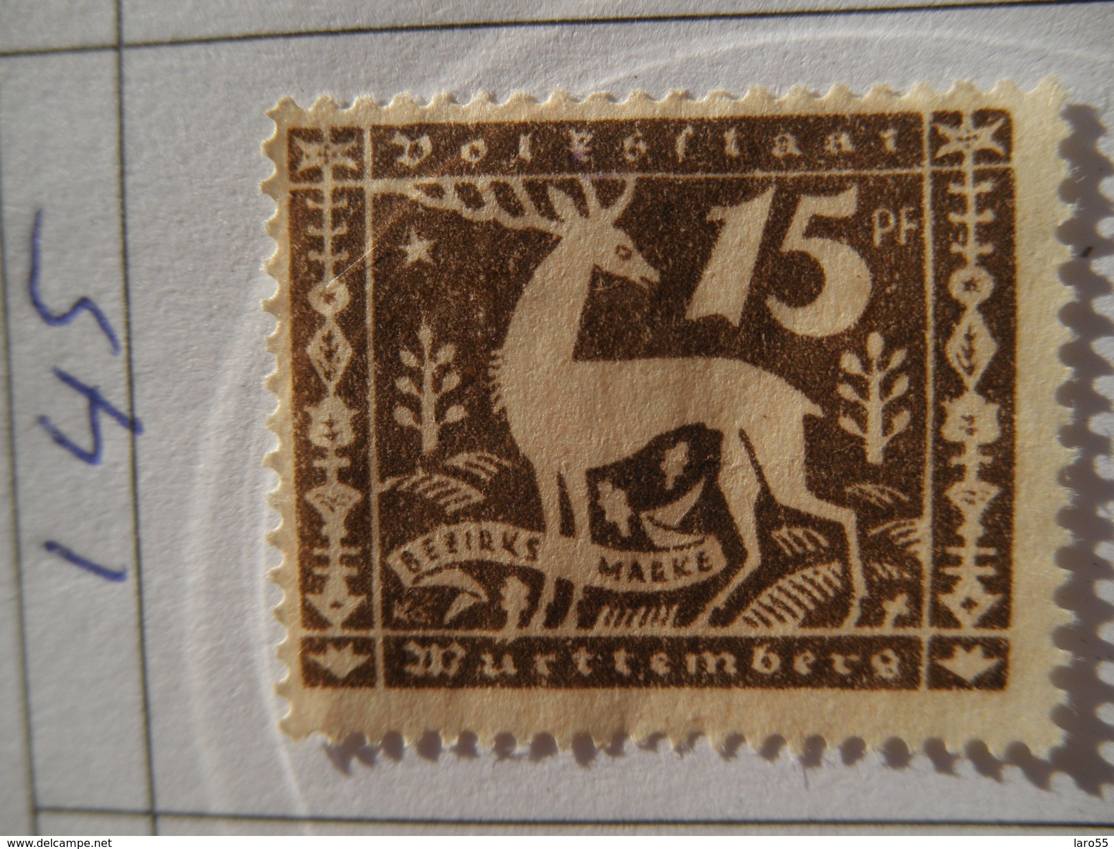 Wurttemberg Michel  145 - Postfris