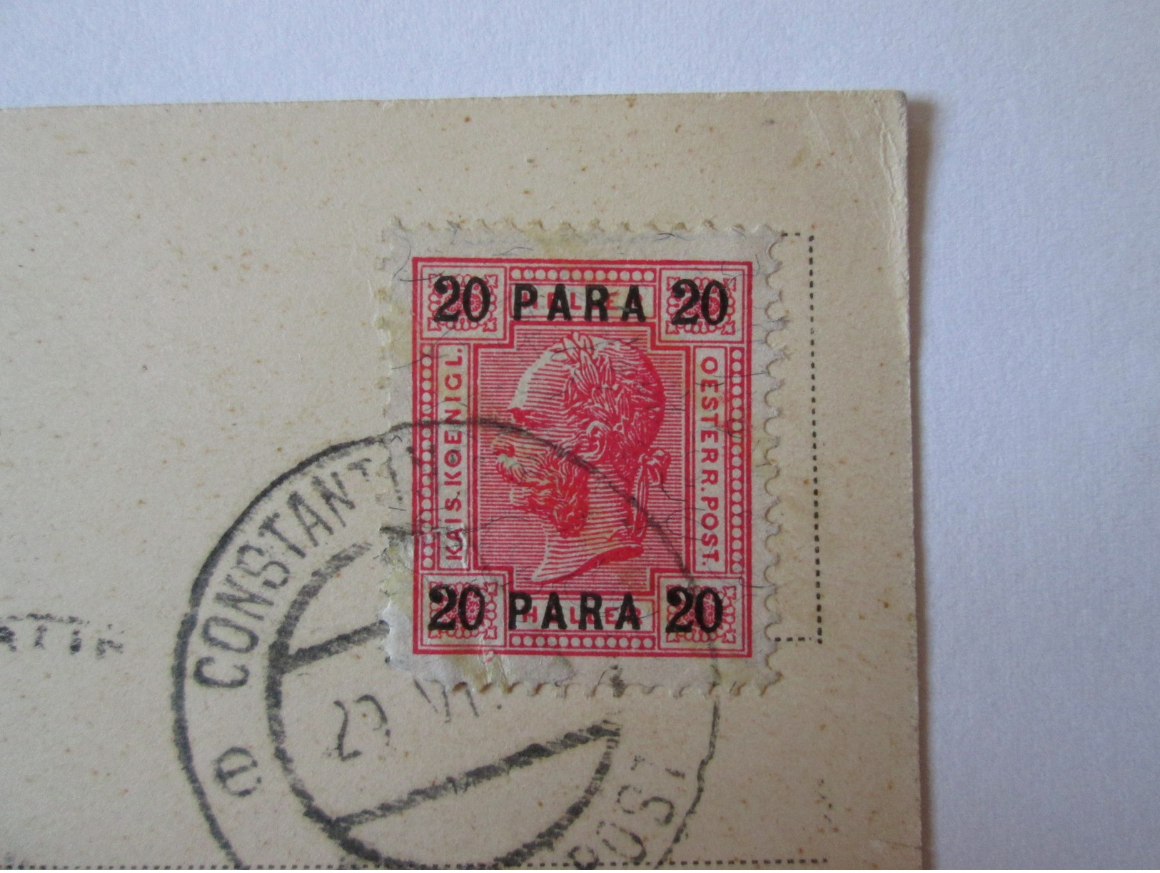 Turkey-Constantinople Used Postcard 1906,stamp With Overprint - Turquie