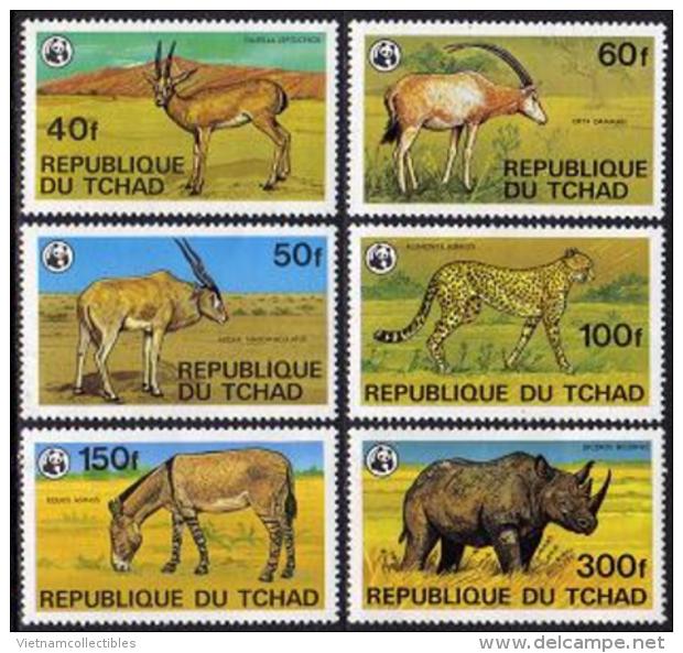 W32 WWF W.W.F. Chad Leopard / Sheep / Rhino / Fauna MNH Stamps 1979 - Unused Stamps