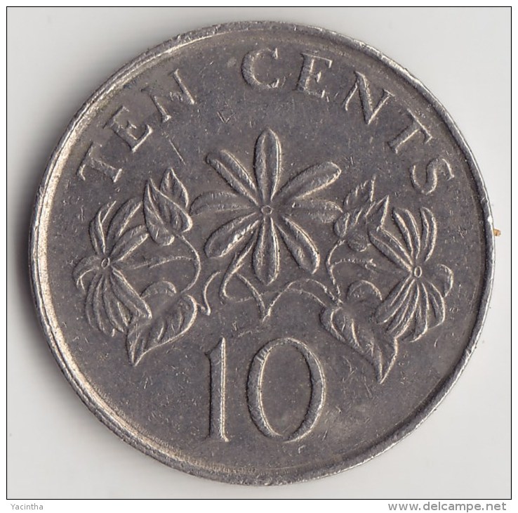 @Y@    Singapore   10 Cents  1986  (3822) - Singapore