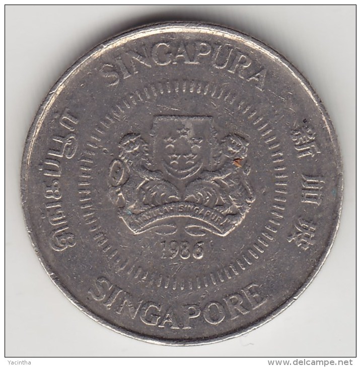 @Y@    Singapore   10 Cents  1986  (3822) - Singapore