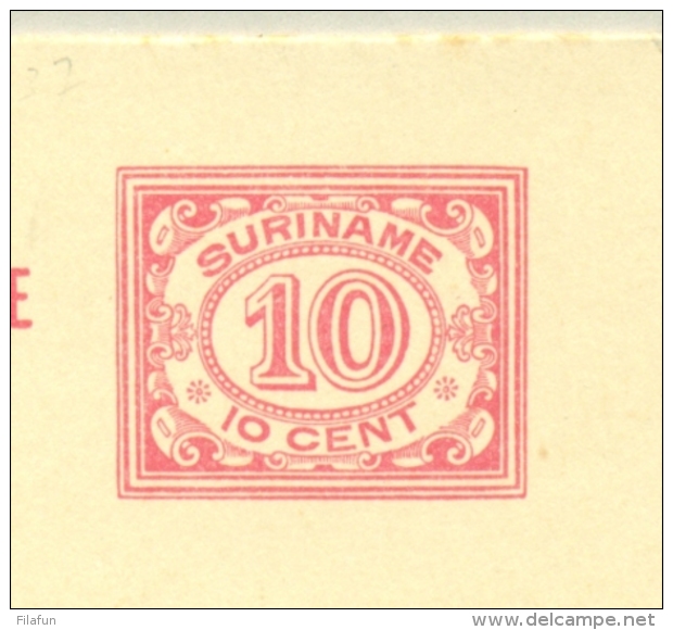 Suriname - 1926 - 10 + 10 Cent Briefkaart, G33 Ongebruikt - Suriname ... - 1975