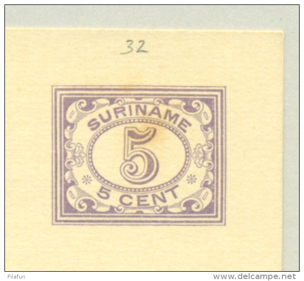 Suriname - 1927 - 5 Cent Briefkaart, G34 Ongebruikt - Suriname ... - 1975