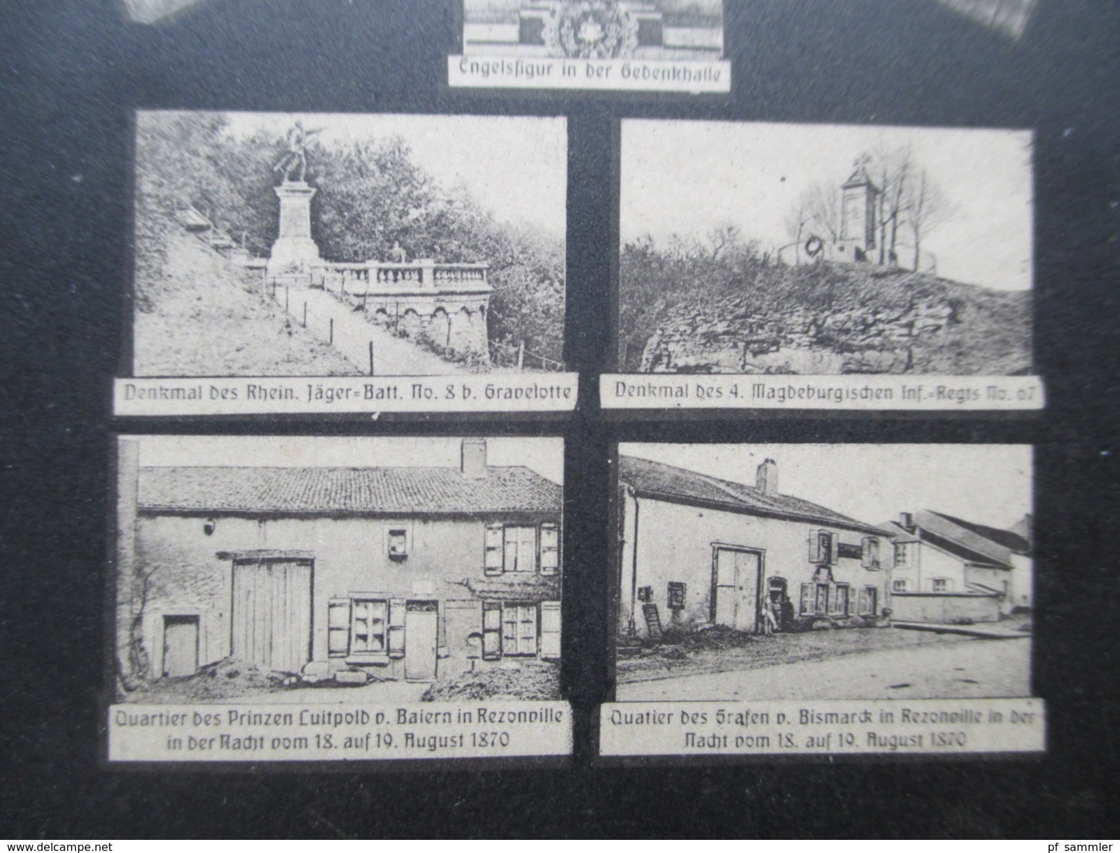 AK / Klappkarte / Mehrbildkarte mit 25 Bildern!! 1910 Gruss vom Schlachtfeld Gravelotte. Verschiedene Denkmäler!