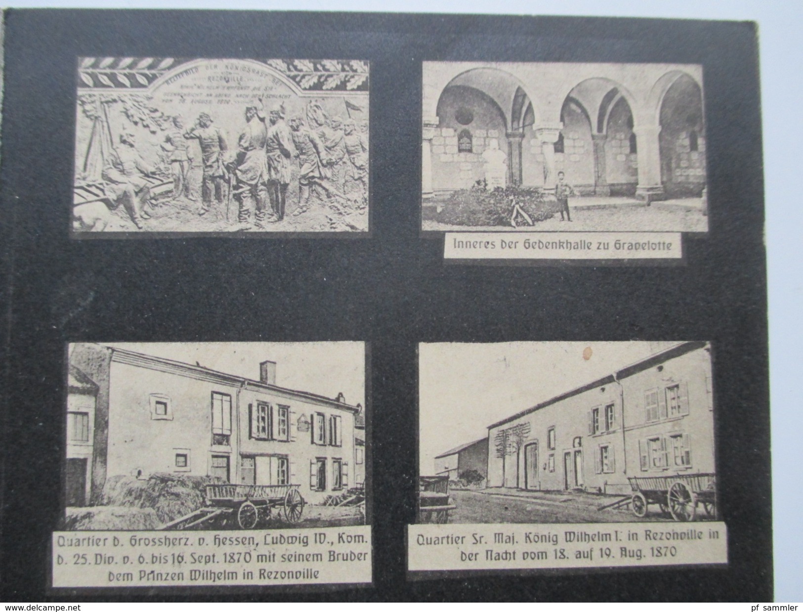 AK / Klappkarte / Mehrbildkarte mit 25 Bildern!! 1910 Gruss vom Schlachtfeld Gravelotte. Verschiedene Denkmäler!