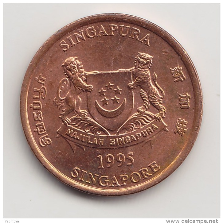 @Y@    Singapore   1  Cent  1995  (3831) - Singapur