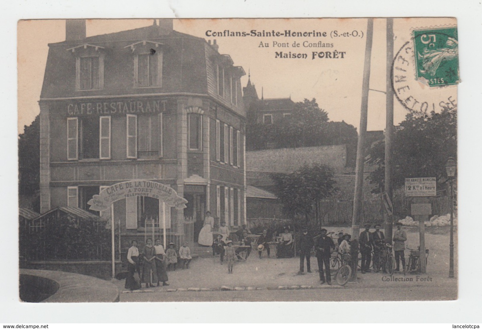 78 - CONFLANS SAINTE HONORINE / AU PONT DE CONFLANS - CAFE RESTAURANT - MAISON FORET - Conflans Saint Honorine