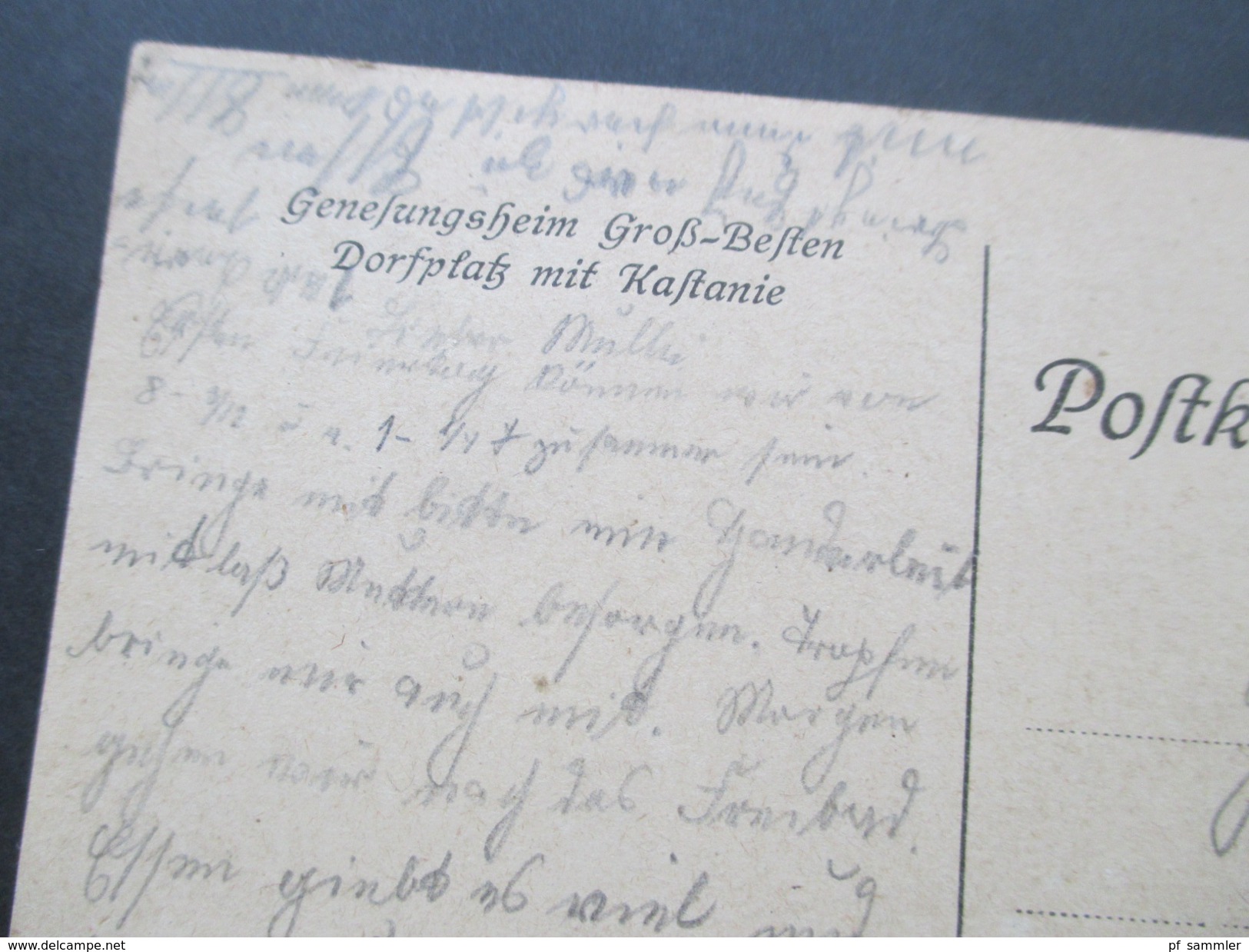 AK / Künstlerkarte 1930 Genesungsheim Groß-Besten Dorfplatz Mit Kastanie. Kunstdruckerei Wilmersdorfer Zeitung - Teltow