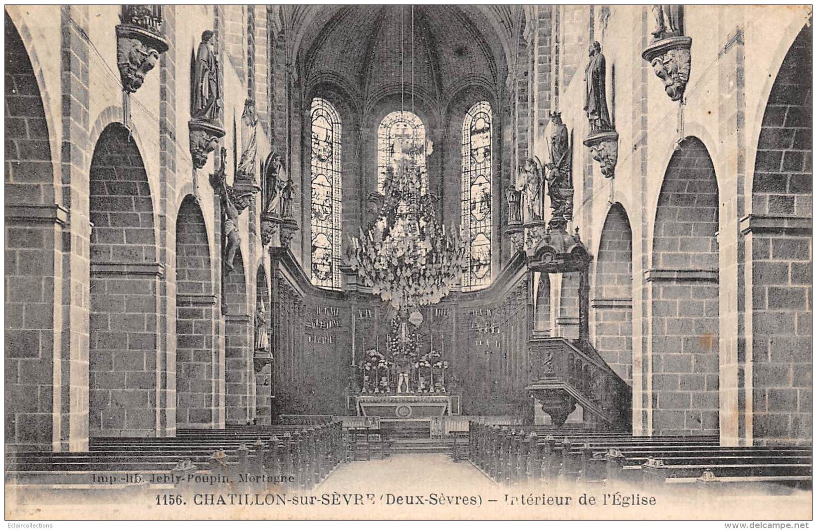 Chatillon Sur Sèvre     79     Intérieur De L'Eglise - Autres & Non Classés