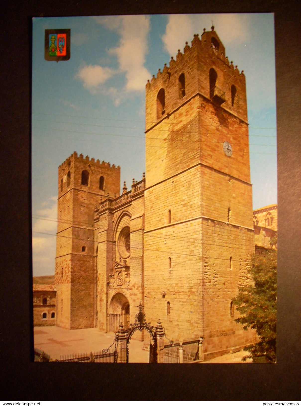 6056 ESPAÑA SPAIN CASTILLA LA MANCHA GUADALAJARA SIGÜENZA CATEDRAL POSTCARD POSTAL AÑOS 60/70 - TENGO MAS POSTALES - Guadalajara