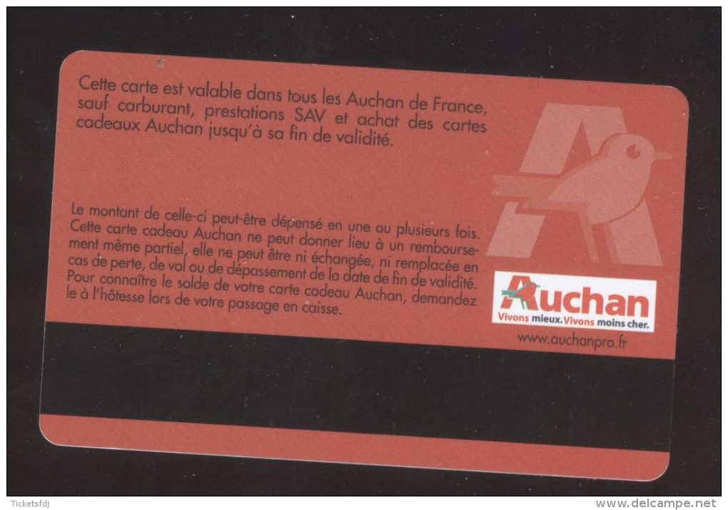 GIFT CARD - Carte Cadeau Auchan - JOYEUSES FETES - 30 € - Cartes Cadeaux