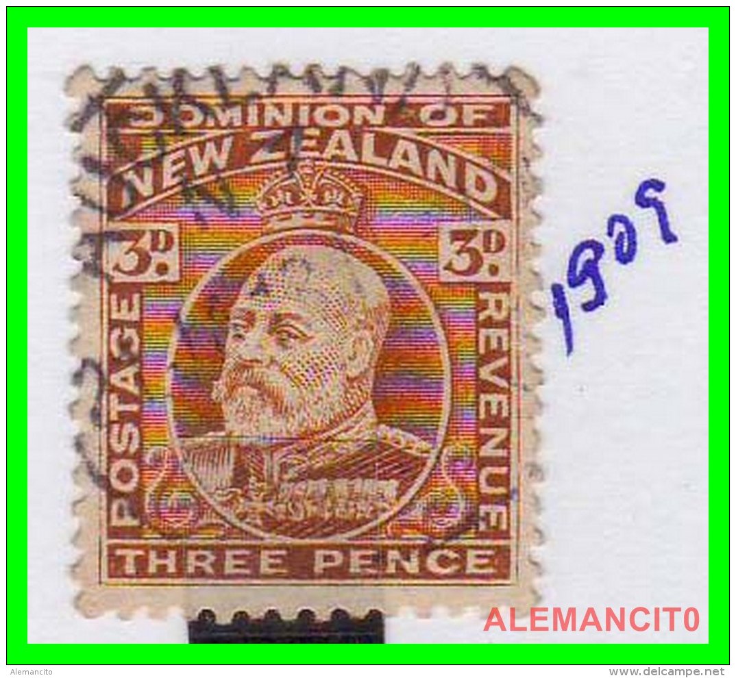 NEW ZEALAND  -  SELLO AÑO 1909 - Usati