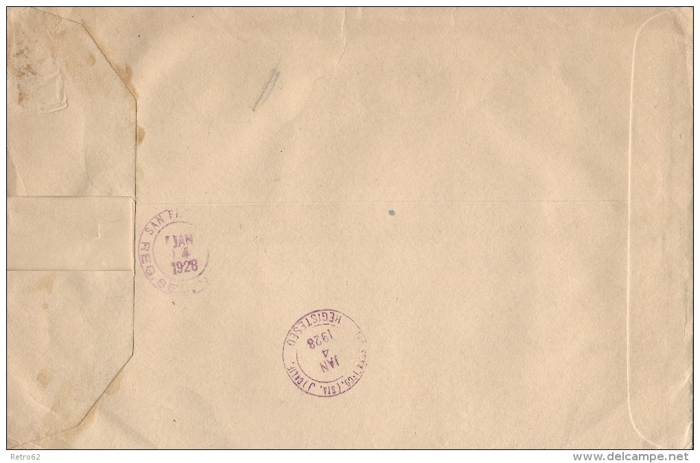 GUATEMALA - SAN FRANCISCO &#8594; 1927 Example On Registered Cover To San Francisco With Cancels - Guatemala