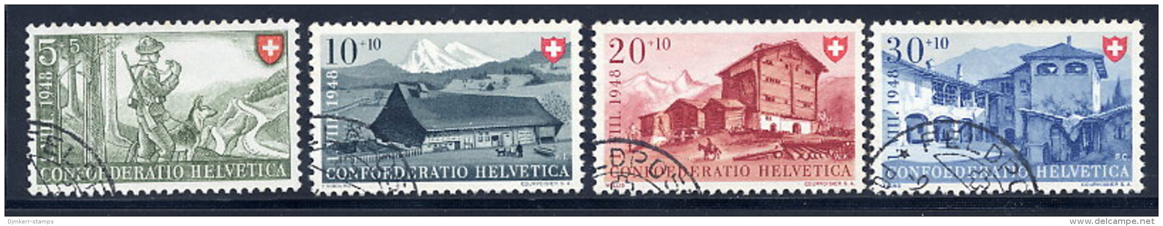 SWITZERLAND 1948 Pro Patria Set Used. Michel 508-11 - Oblitérés