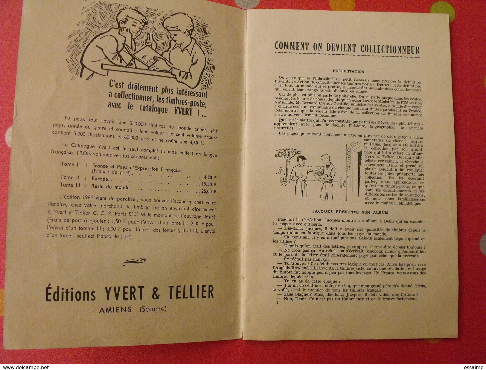 Le Timbre Cet Inconnu. Initiation à La Collection De Timbres-poste. Yvert Et Tellier Vers 1950 - Propaganda