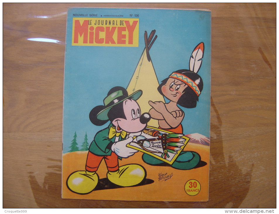 1954 Le Journal De MICKEY Nouvelle Serie Numero 136 - Journal De Mickey