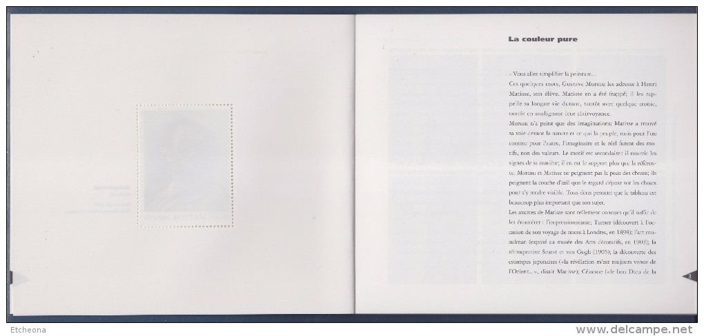 = Henri Matisse Livret Textes Et 25 Vignettes Gommées Neuves Différentes (62 Au Total) Sur 50 Pages "éditions Mh" - Erinnophilie