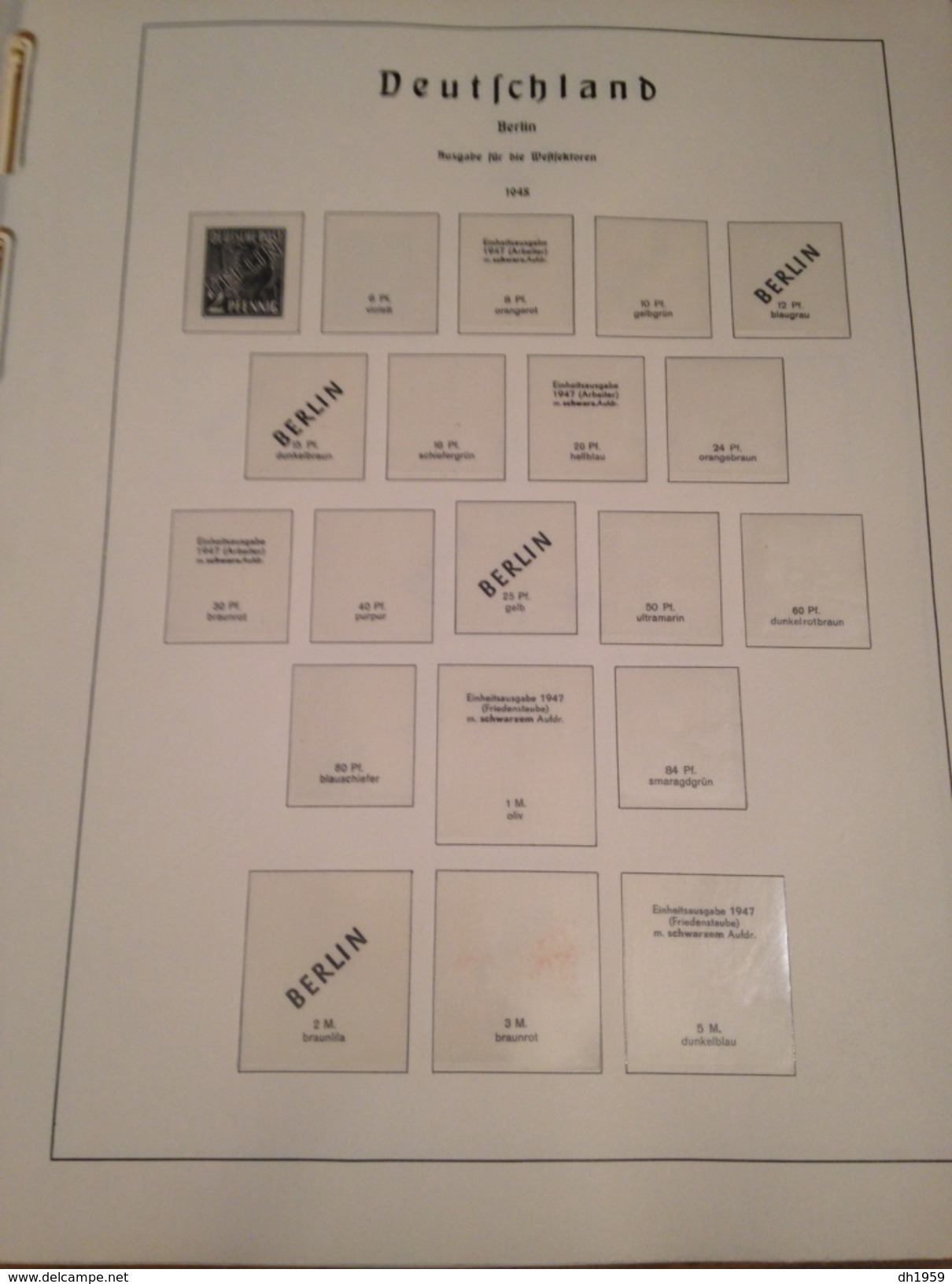 OCCASION BERLIN 1948-1990 FEUILLES LEUCHTTURM DANS RELIURE SCHAUBEK BORDEAUX  + Env. 100 FEUILLES PREIMPRIMEES - Binders With Pages