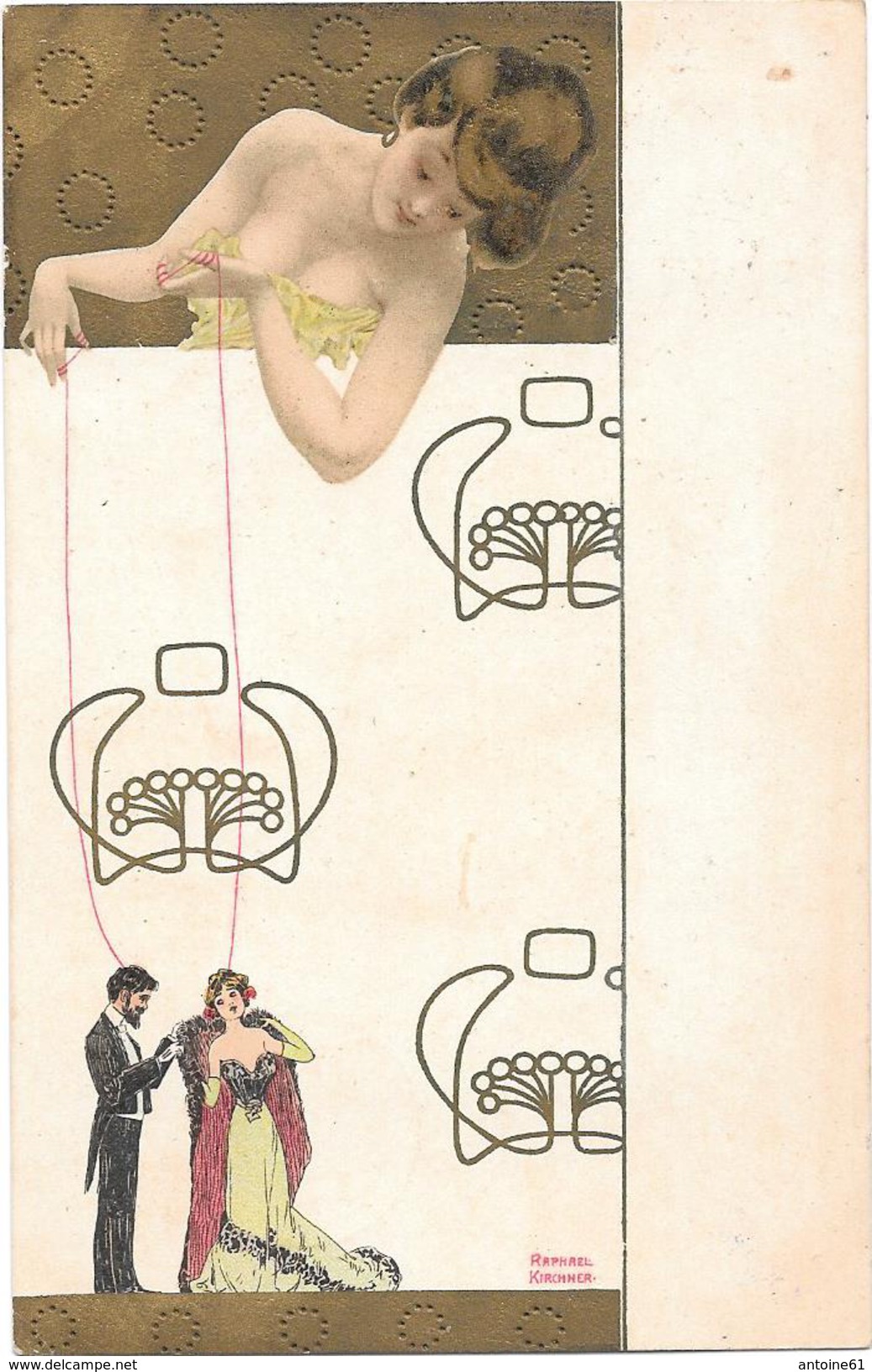 Raphael KIRCHNER  --Les Marionnettes - Série De 6 Cartes - Voir 8 Scans - Kirchner, Raphael