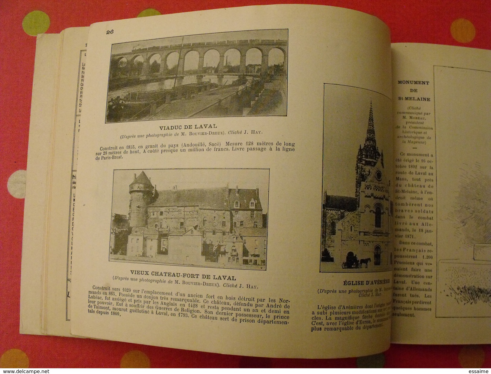 petite géographie du département de la Mayenne. Julien Hay. 1901. 20 cartes + 25 gravures.