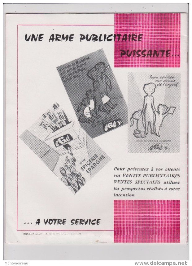 J L : Vieux  Papier:  Mag. épicerie  Végé 1959 ( Escaudrain, Ancinnes,blois,evreux, Ivvry,lille,morlaix,limoges) - Non Classés