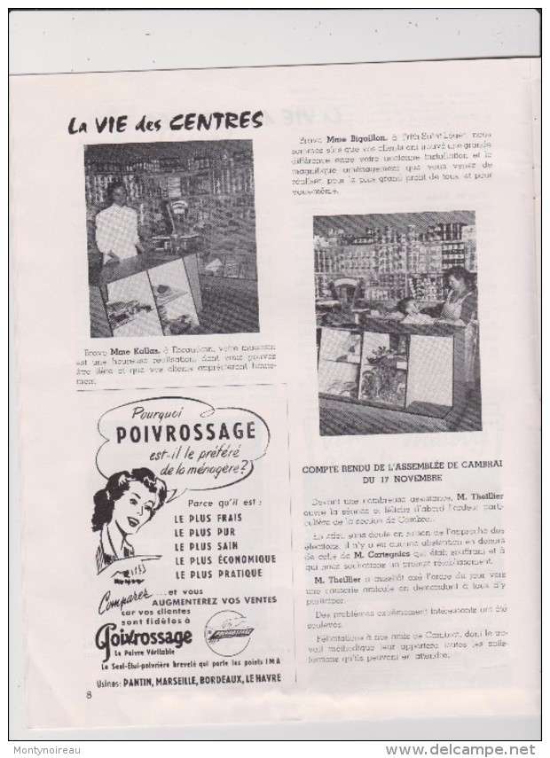 J L : Vieux  Papier:  Mag. épicerie  Végé 1959 ( Escaudrain, Ancinnes,blois,evreux, Ivvry,lille,morlaix,limoges) - Non Classés