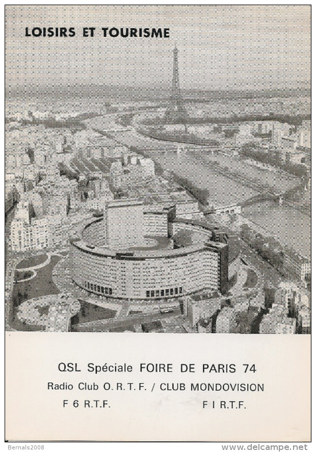 PARIS - Carte Radio Club O.R.T.F. Club Mondovision,rue Des Pyrénées,Paris 75020 - Autres & Non Classés