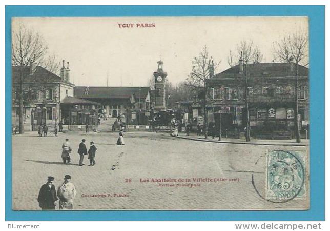 CPA TOUT PARIS 28 - Les Abattoirs De La Villette (XIXème) Collection FLEURY - Arrondissement: 19