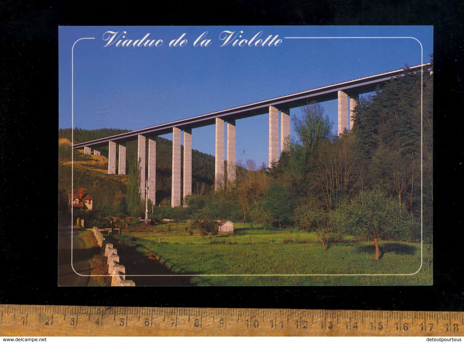 GRENIER MONTGON Haute Loire 43  : Le Viaduc De La Violette Sur L'autoroute A75  1991 - Autres & Non Classés