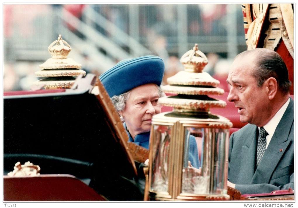 Photo Agence De Presse Sipa - Jacques Chirac Royale Réception à Londres - 18 X 26 Cm - 1996 - Personnes Identifiées